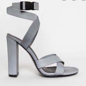 Reflective Strappy heels